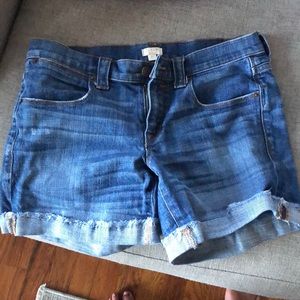 Jean shorts from crew